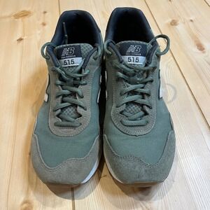 New Balance 515 Mens Sneakers Olive Green Suede Mesh ML515NP3 Gum Sole 9.5